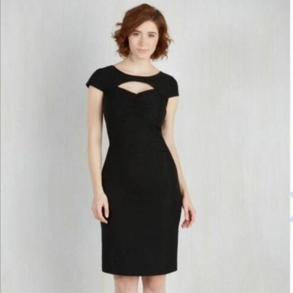 Modcloth Plus Size Dear Fiery Sweetheart Dress, Black 3X - Picture 1 of 6